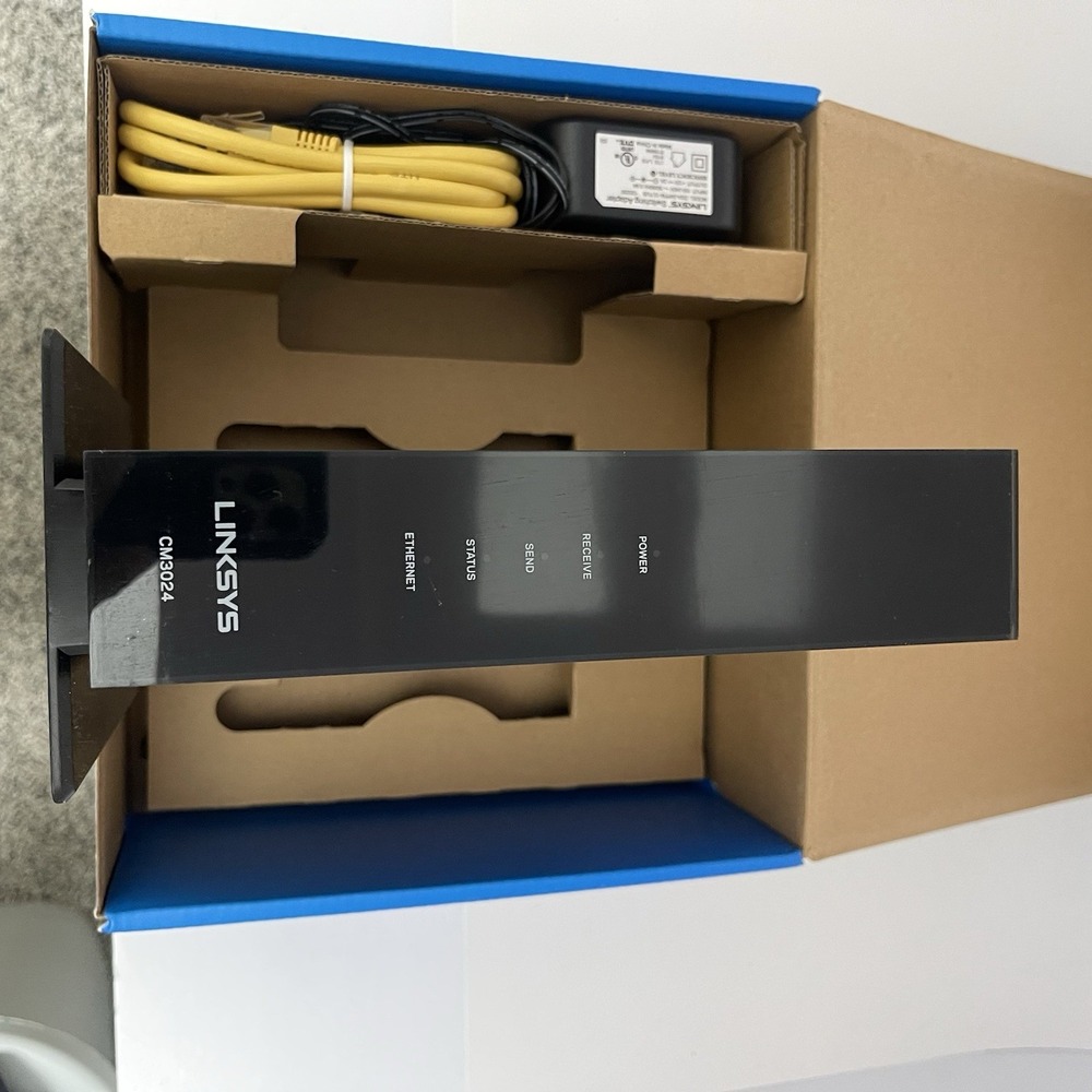 LINKSIS 24X8 DOCSIS 3.0 Model #CM3024. Cable Modem Open Box - Picture 7 of 7